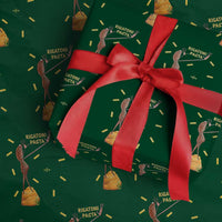 Funny Rigatoni Pasta Marcus The Worm Wrapping Paper Roll Dramatic Pasta Lover Foodie Meme - Wonder Print Shop