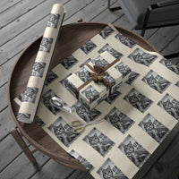 Funny Road Trip Cat Selfie with Highway 66 Wrapping Paper Roll Centennial 1926-2026 Historic Highway Humor