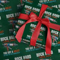 Funny Rock Hard Caulking Services Wrapping Paper Roll Offensive Embarrassing Inappropriate Adult Humor - Wonder Print Shop