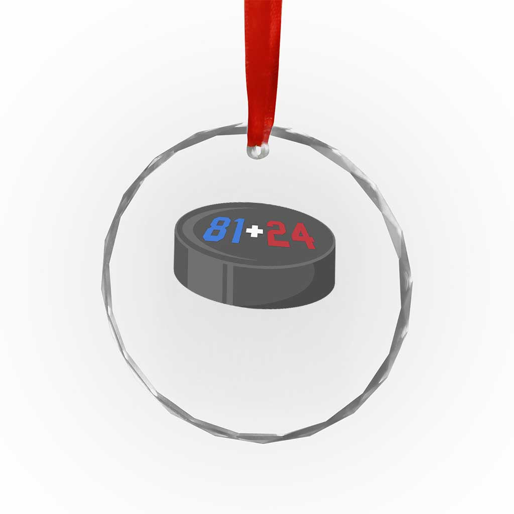 Funny Romance Hockey Lover Crystal Glass Ornament 24 81 Jersey Numbers Sport - Wonder Print Shop