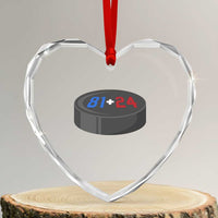 Funny Romance Hockey Lover Heart Crystal Glass Ornament 24 81 Jersey Numbers Sport - Wonder Print Shop