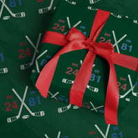 Funny Romance Hockey Wrapping Paper Roll 24 81 Numbers Sport Ice Hockey Team - Wonder Print Shop