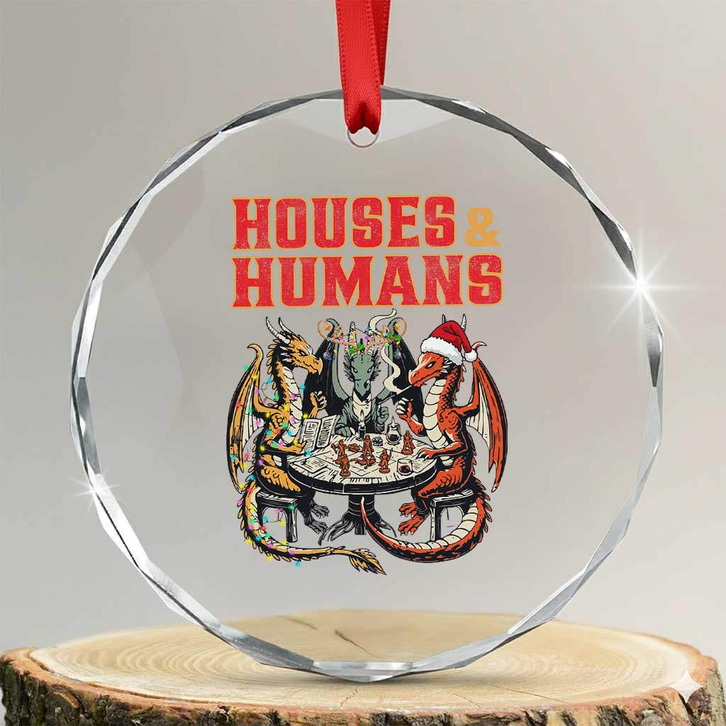 Funny Rpg Christmas Game Crystal Glass Ornament Houses And Humans Tabletop Game Xmas Dragon - Wonder Print Shop