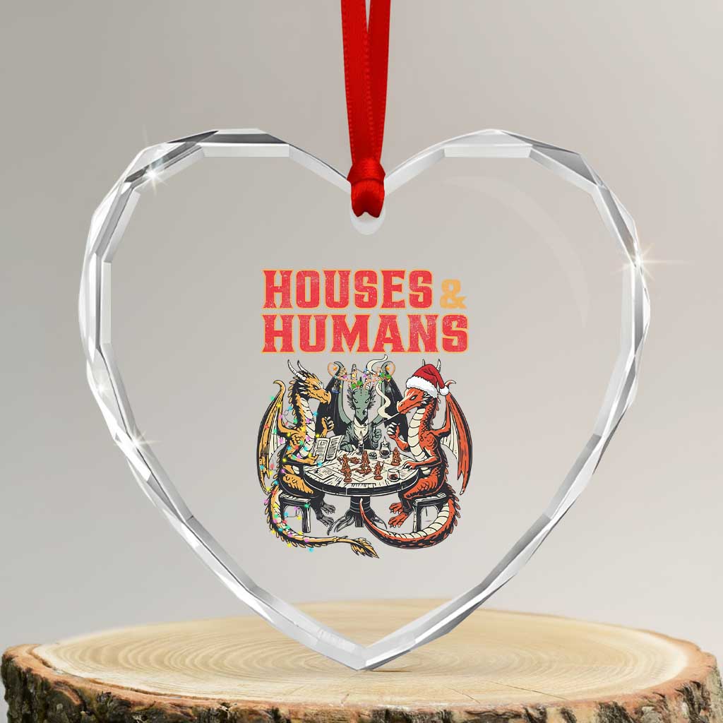 Funny Rpg Christmas Game Heart Crystal Glass Ornament Houses And Humans Tabletop Game Xmas Dragon - Wonder Print Shop
