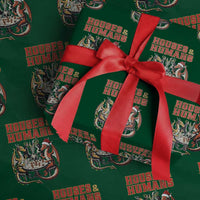 Funny Rpg Christmas Game Wrapping Paper Roll Houses And Humans Tabletop Game Xmas Dragon - Wonder Print Shop