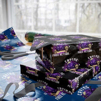 Funny RPG Gamer Crying Is A Free Action Wrapping Paper Roll Vintage D20 Side Quests Tabletop - Wonder Print Shop
