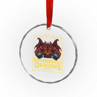 Funny RPG Weightlifting Workout Gym Crystal Glass Ornament Dumbbells And Dragons The Original Swoleplaying Game - Wonder Print Shop