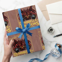 Funny RPG Weightlifting Workout Gym Wrapping Paper Roll Dumbbells And Dragons The Original Swoleplaying Game - Wonder Print Shop