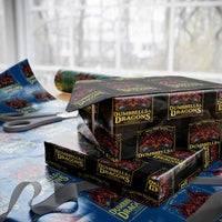 Funny RPG Weightlifting Workout Gym Wrapping Paper Roll Dumbbells And Dragons The Original Swoleplaying Game - Wonder Print Shop