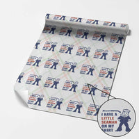 Funny Sailor Pun Wrapping Paper Roll I Have Little Seaman on My Shirt Retro Humor