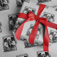 Funny Saint Michael Defeating Satan Wrapping Paper Roll Not Today Satan