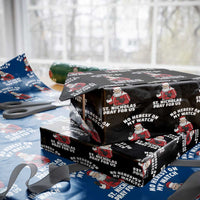 Funny Saint Nicholas Christmas Wrapping Paper Roll No Heresy On My Watch St Nicholas Pray For Us Saint Nick's - Wonder Print Shop