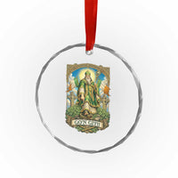 Funny Saint Patrick Go'n Git Snake Crystal Glass Ornament St Patricks Day