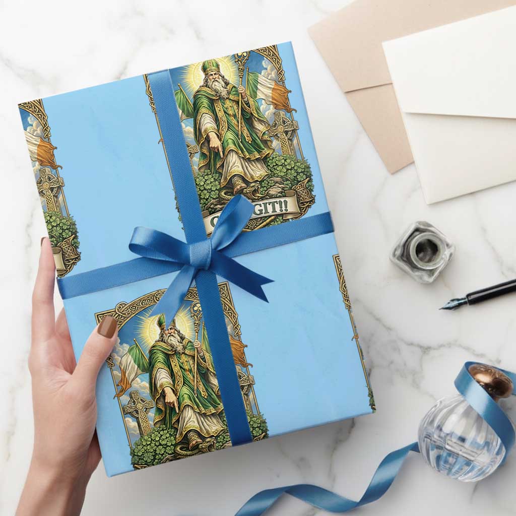 Funny Saint Patrick Go'n Git Snake Wrapping Paper Roll St Patricks Day
