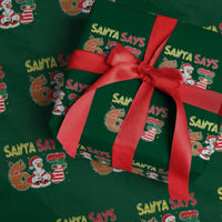 Funny Sant Goose Says Six Seven Wrapping Paper Roll Christmas Gift For Gen Z - Wonder Print Shop