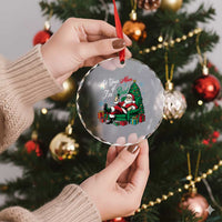 Funny Santa Ask Your Mom If I Am Real Crystal Glass Ornament Funny Dirty Xmas Inappropriate Adult Humor TS11