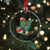 Funny Santa Bigfoot Xmas Tree Crystal Glass Ornament - Wonder Print Shop