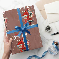 Funny Santa Christmas Wrapping Paper Roll You Are Not Getting Shit - Wonder Print Shop