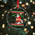 Funny Santa Claus Crystal Glass Ornament Pooping Down The Chimney - Wonder Print Shop
