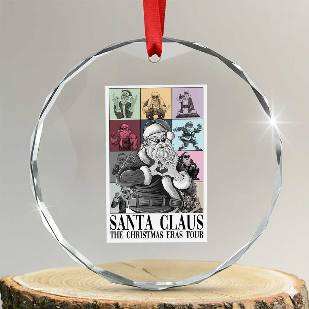 Funny Santa Claus The Xmas Eras Tours Crystal Glass Ornament TS09