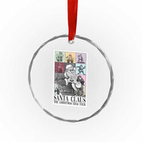 Funny Santa Claus The Xmas Eras Tours Crystal Glass Ornament TS09