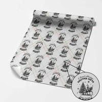 Funny Santa Cowboy Christmas Wrapping Paper Roll I Do Not Deliver Gifts I Rodeo - Wonder Print Shop