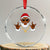 Funny Santa Crystal Glass Ornament Black Hip Hop Santa African American Santa Rapper Fan Gift - Wonder Print Shop