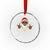Funny Santa Crystal Glass Ornament Black Hip Hop Santa African American Santa Rapper Fan Gift - Wonder Print Shop