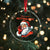 Funny Santa Crystal Glass Ornament You Ain't Getting Shit Retro - Wonder Print Shop