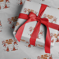 Funny Santa Girl Christmas Wrapping Paper Roll - Wonder Print Shop
