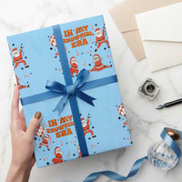 Funny Santa Girl Christmas Wrapping Paper Roll - Wonder Print Shop