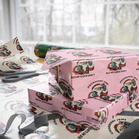 Funny Santa Gun Christmas Wrapping Paper Roll Strawberry Jams But My Gun Do Not - Wonder Print Shop