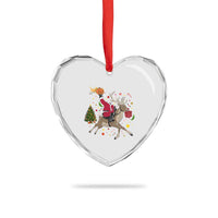 Funny Santa Headless Horseman Heart Crystal Glass Ornament Christmas Halloween Gift - Wonder Print Shop