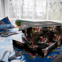 Funny Santa Headless Horseman Wrapping Paper Roll Xmas Halloween Gift - Wonder Print Shop