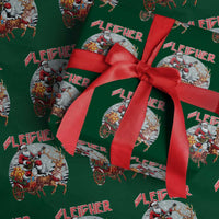 Funny Santa Heavy Metal Christmas Wrapping Paper Roll Sleigher Xmas Rock & Roll - Wonder Print Shop
