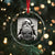 Funny Santa Mugshot Crystal Glass Ornament Naughty Xmas Festive Vibe - Wonder Print Shop