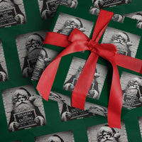 Funny Santa Mugshot Wrapping Paper Roll Naughty Christmas Festive Vibe