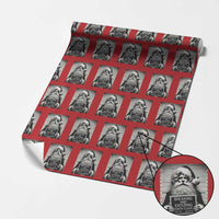 Funny Santa Mugshot Wrapping Paper Roll Naughty Christmas Festive Vibe