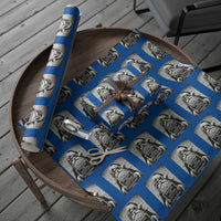 Funny Santa Mugshot Wrapping Paper Roll Naughty Christmas Festive Vibe