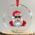 Funny Santa Rizz Xmas Crystal Glass Ornament Merry Rizzmas Sigmas Xmas Gen Alpha Middle School - Wonder Print Shop