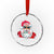 Funny Santa Rizz Xmas Crystal Glass Ornament Merry Rizzmas Sigmas Xmas Gen Alpha Middle School - Wonder Print Shop