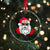 Funny Santa Rizz Xmas Crystal Glass Ornament Merry Rizzmas Sigmas Xmas Gen Alpha Middle School - Wonder Print Shop
