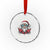Funny Santa Rizz Xmas Crystal Glass Ornament Skibidi Rizzmas Gen Alpha Slang Cool Santa - Wonder Print Shop