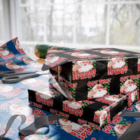 Funny Santa Rizz Xmas Wrapping Paper Roll Got That Rizzmas Spirit Retro Groovy