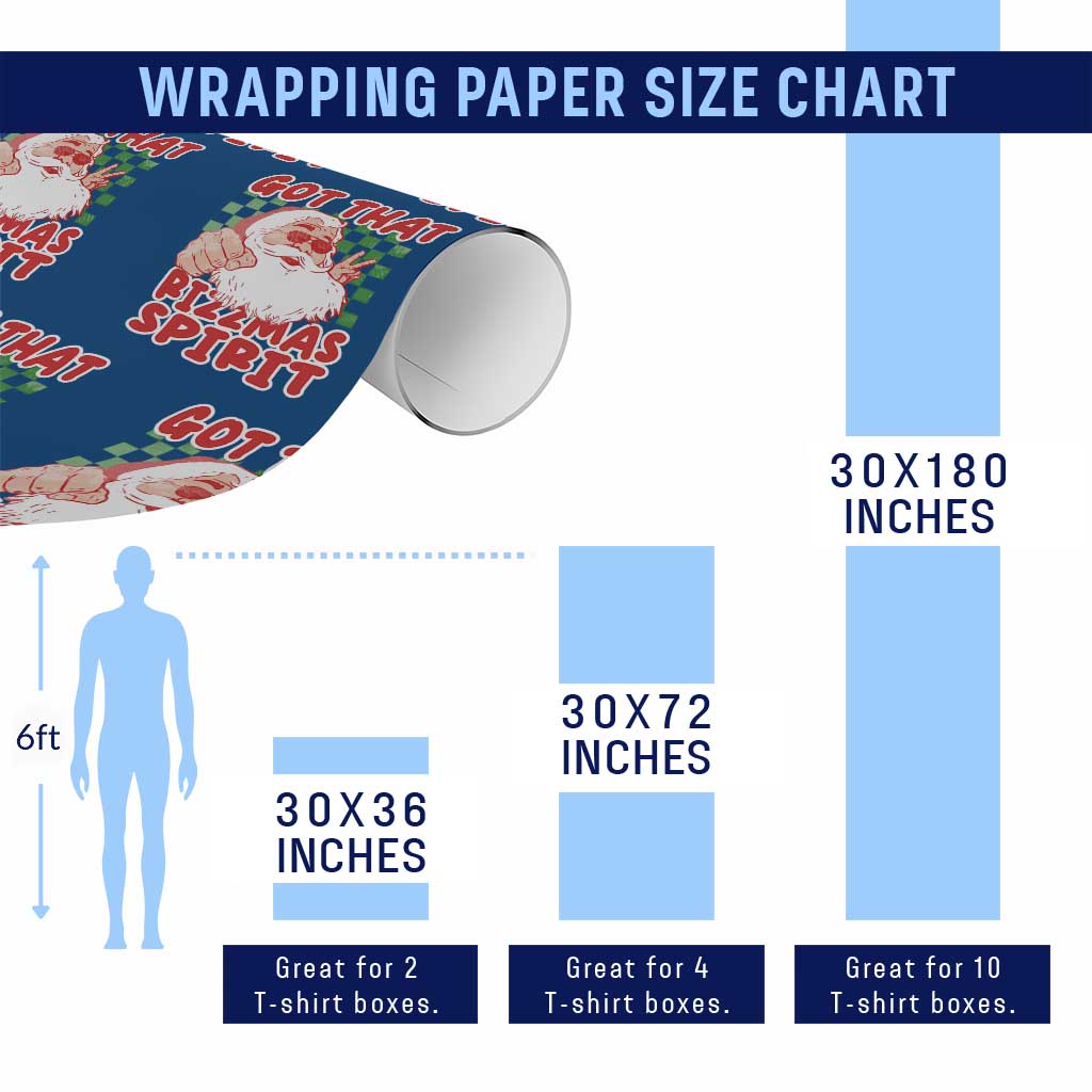 Funny Santa Rizz Xmas Wrapping Paper Roll Got That Rizzmas Spirit Retro Groovy