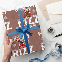 Funny Santa Rizz Xmas Wrapping Paper Roll Merry Rizz Mas Cool