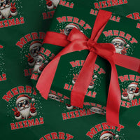 Funny Santa Rizz Xmas Wrapping Paper Roll Merry Rizzmas Claus Funny Xmas
