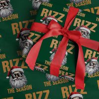 Funny Santa Rizz Xmas Wrapping Paper Roll Rizz The Season