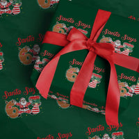 Funny Santa Says Six Seven Meme Wrapping Paper Roll Holiday Gift For Gen Z - Wonder Print Shop