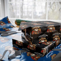 Funny Santa Taco Mexican Wrapping Paper Roll Life Is Better With Tacos - Wonder Print Shop